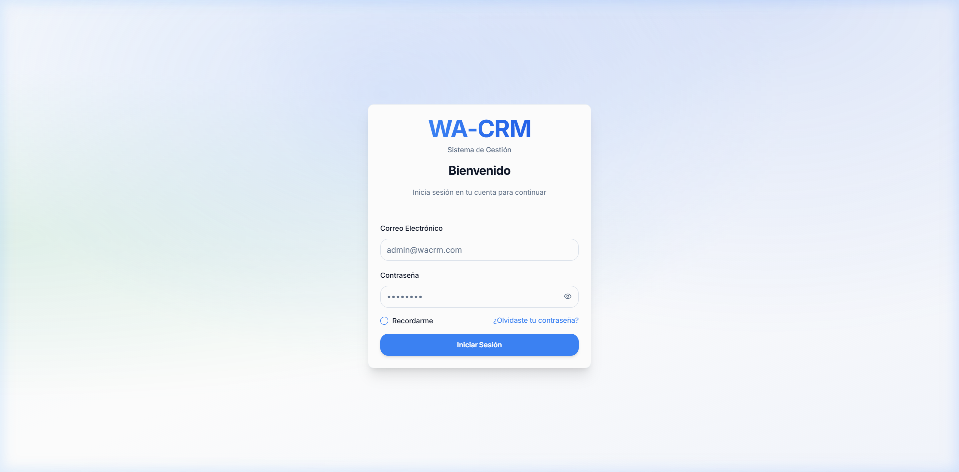 CRM WaChat — CRM personalizado